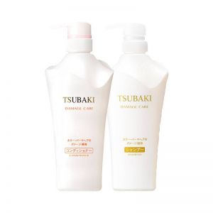 Bộ dầu gội và dầu xả phục hồi hư tổn Shiseido Tsubaki Damage Care 500ml.