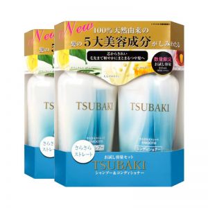 Combo 2 bộ dầu gội và dầu xả suôn mượt Shiseido Tsubaki Smooth 450ml.
